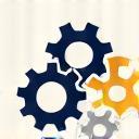 Management consulting icon - gears